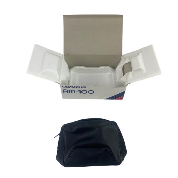 Olympus Am-100 QD Black Point and Shoot Film Camera with Manual Box Case Tested - Picture 6 of 7